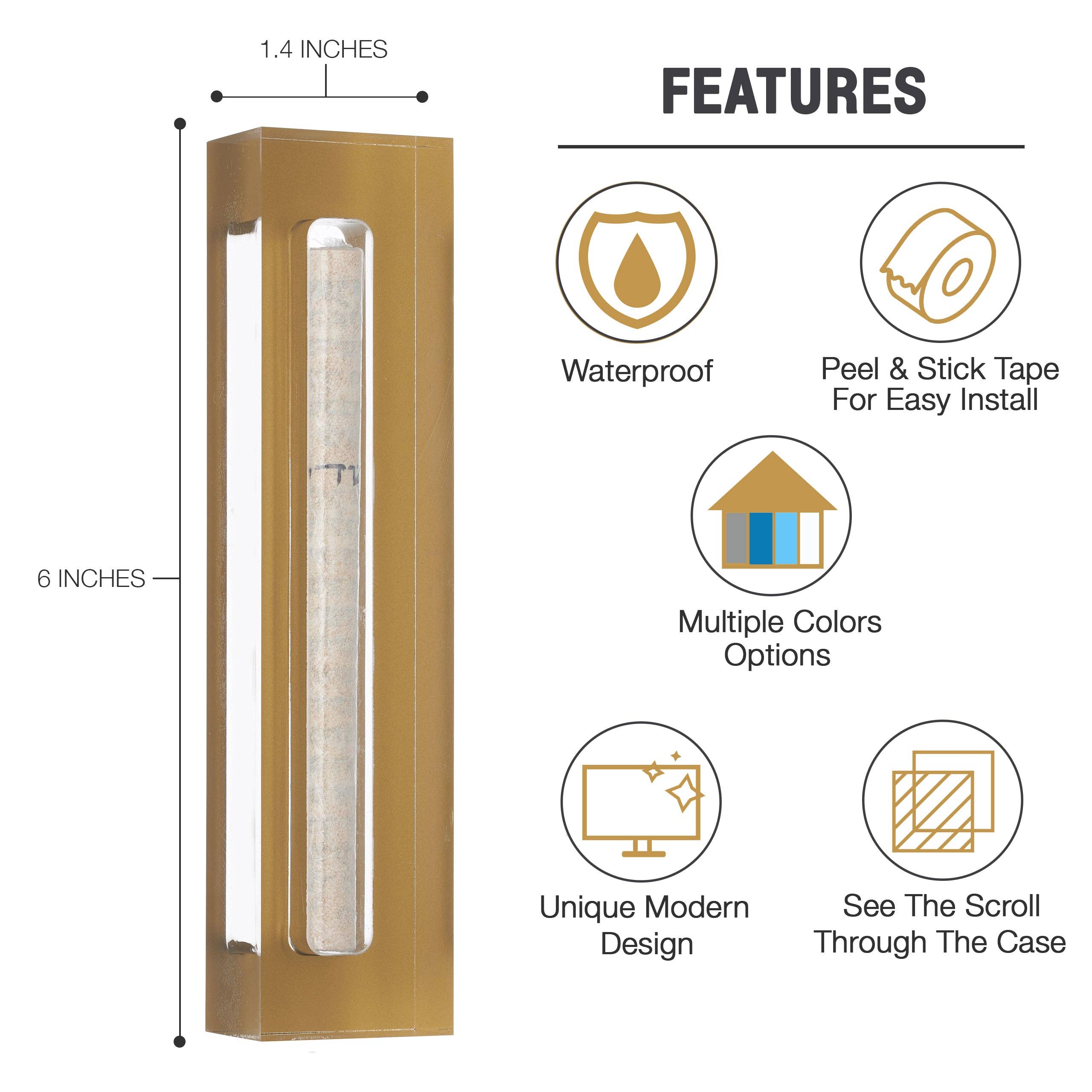 A&S Mezuzot - Wholesale Decorative Tabletop Object - Acrylic-Lucite Design16