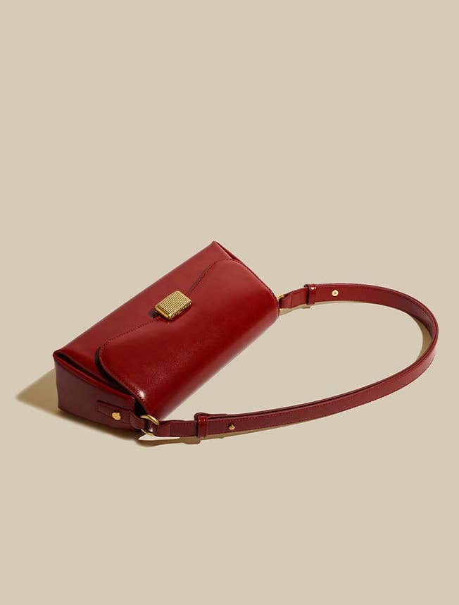 Sook Stainable – Engroshandel Skuldertaske – til kvinder – Ægte læder kuvert baguette taske2