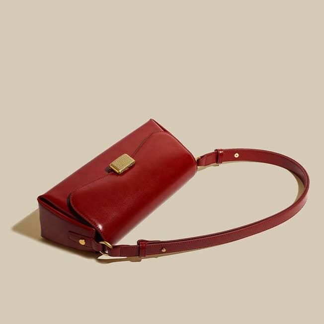 Sook Stainable – Engroshandel Skuldertaske – til kvinder – Ægte læder kuvert baguette taske2