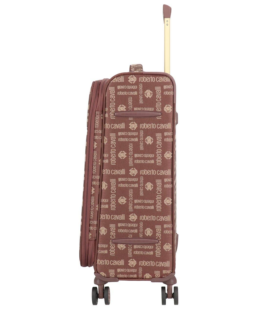 J&V TEXTILES - Vente Valises - Ensemble de bagages de luxe 3 pièces ROBERTO CAVALLI, valises à coque rigide extensible avec 8 roues pivotantes2