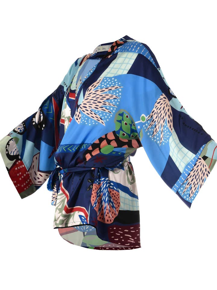 June Heart Daisy - Venta al por mayor Kimono - Mujer - KIMONO CORTO OCEAN1