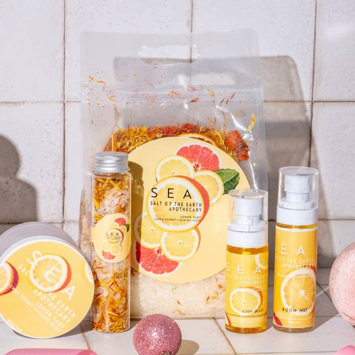 Lemon Tart Bohemian Crystal Badezusatz für den Großhandel von Salt of the Earth Apothecary