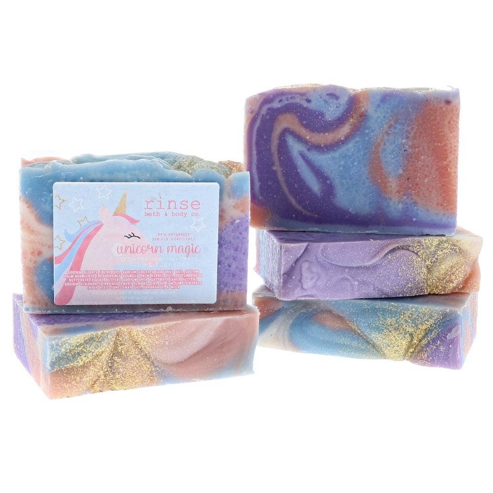 Rinse Bath Body Inc - Wholesale Bar Soap - Soap - Unicorn Magic | Natural Bar Soap | Kid's Soap | Kid's Valentine’s Day Gift1