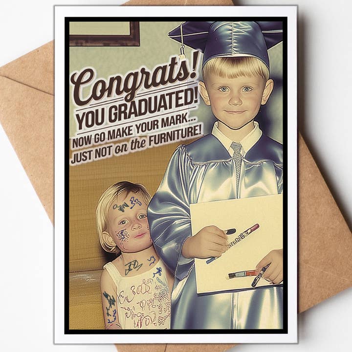 Greeting Cards by Katie Doodle & Gifts by Matchbox Card Co - Vendita all'ingrosso Biglietti di auguri per la laurea - Carte Divertenti, Carte Divertenti per la Laurea dell'Asilo, Regali 20250