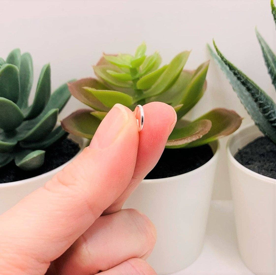 Guerrilla Charm - Wholesale Craft Supplies - 8mm, 18g, Silver plated Open Jump Rings2