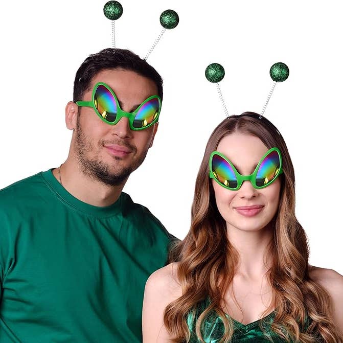 Funcredible - Wholesale Fashion Headband - Women's - FUNCREDIBLE Alien Headbands and Glasses - Alien Antenna