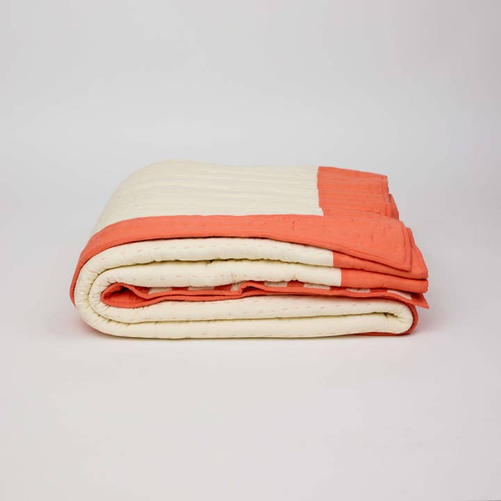 Craft Boat - Wholesale Quilt - BOLD GRID QUILT - HAND BLOCK PRINTED3