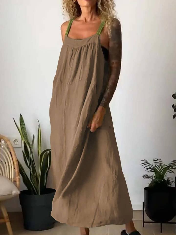 New Summer Casual Suspender Dress for wholesale by Rosa Clothing