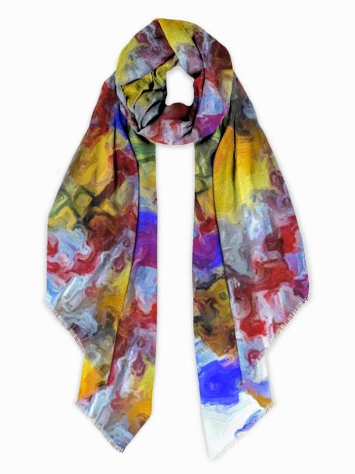 Bufanda para hombre «Winter Wild» para venta al por mayor de Lady Barbara Pinson Artist