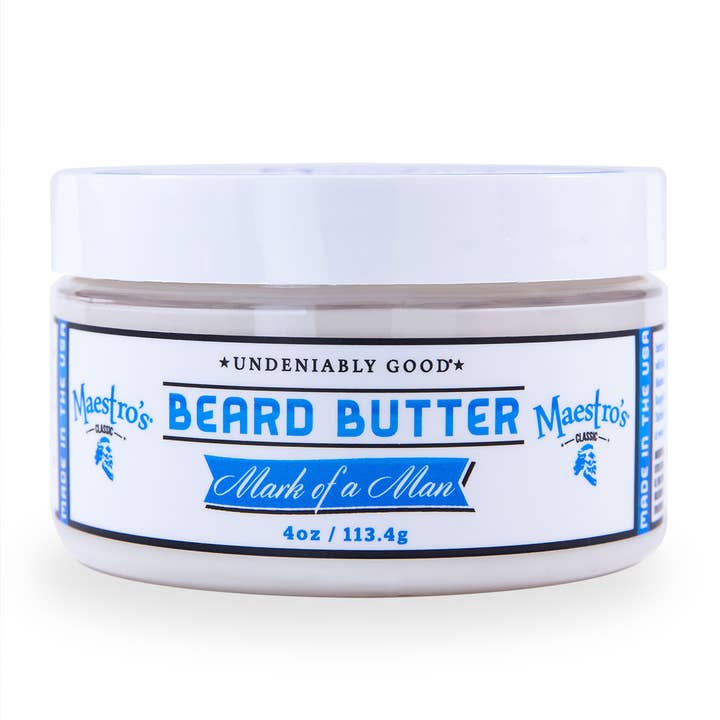 Maestro's Classic - Vendita all'ingrosso Prodotti per la barba - Maestro Classic 4oz. Burro da barba - Miscela Mark of a Man1