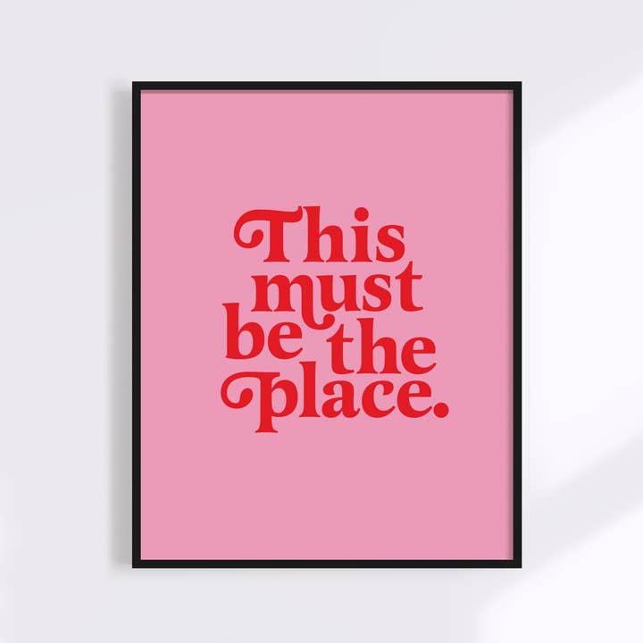 Kuku Studio - Wholesale Art Print - This Must Be The Place Print | Colorful Minimalist Art