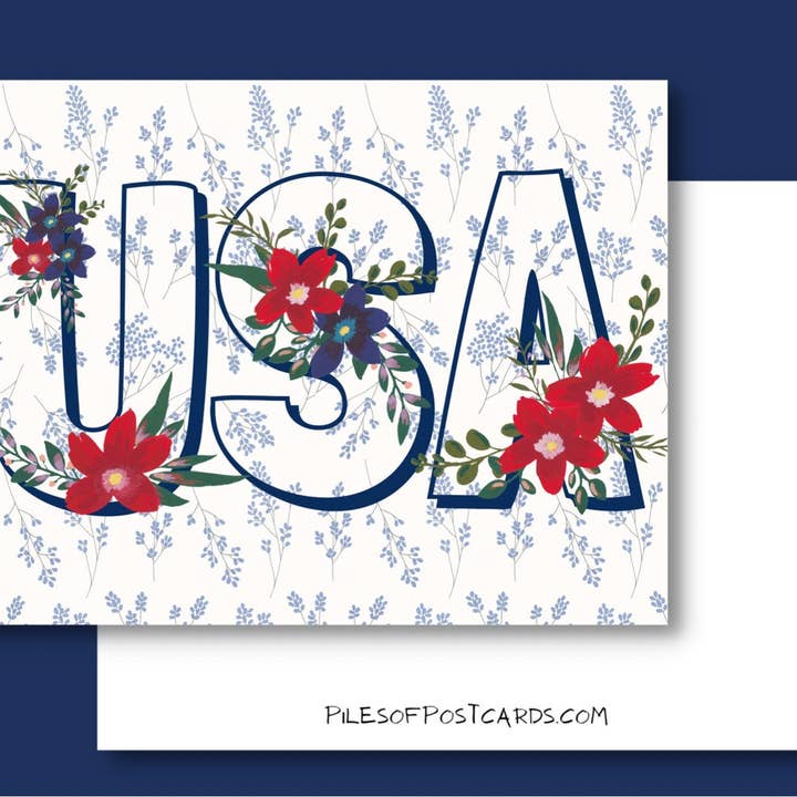 USA Independence Day Patriotic Postcards & Cards for wholesale by Piles of Postcards