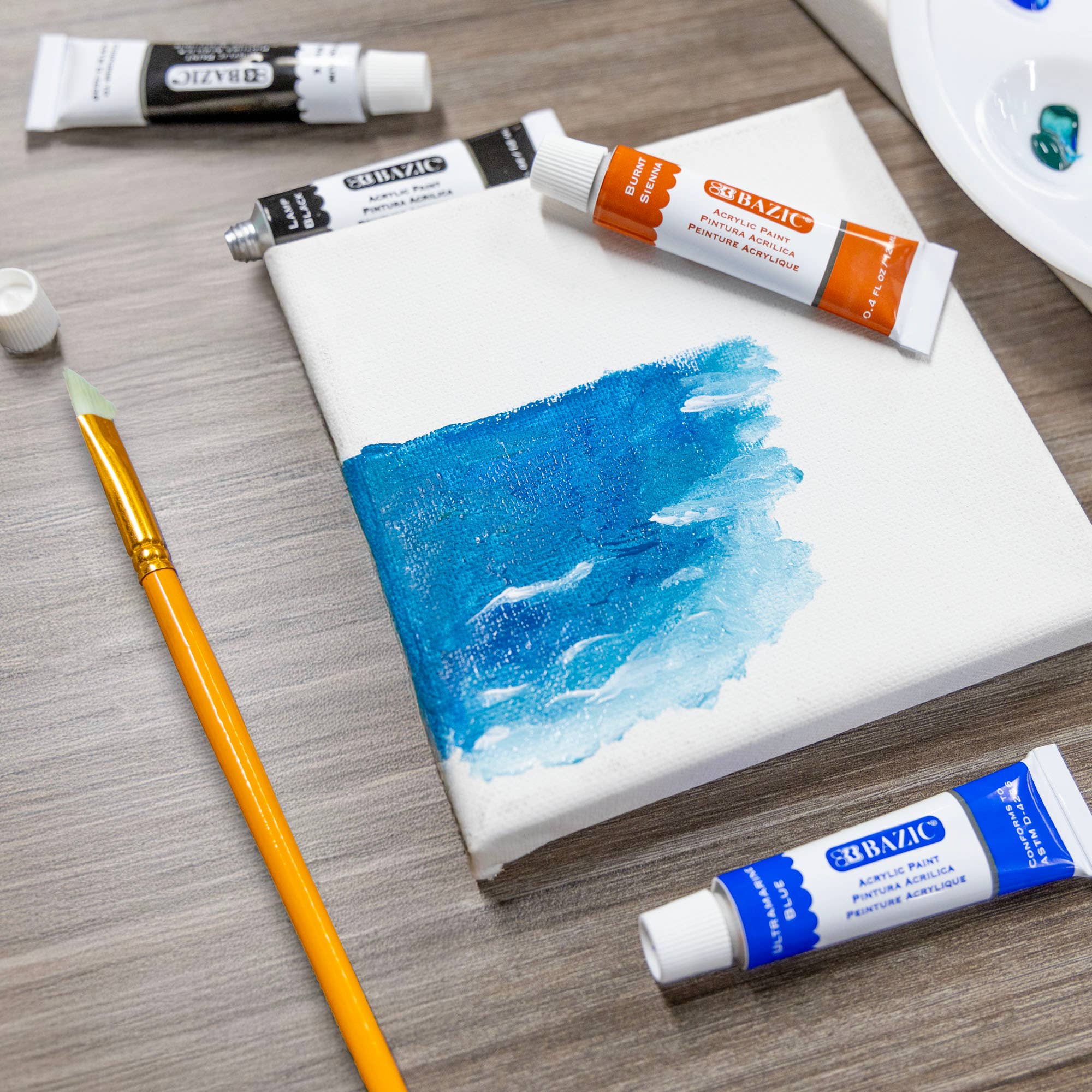 BAZIC Products - Wholesale Paint Set - Acrylic Paint 8 Color 0.4 FL OZ (12 mL)4