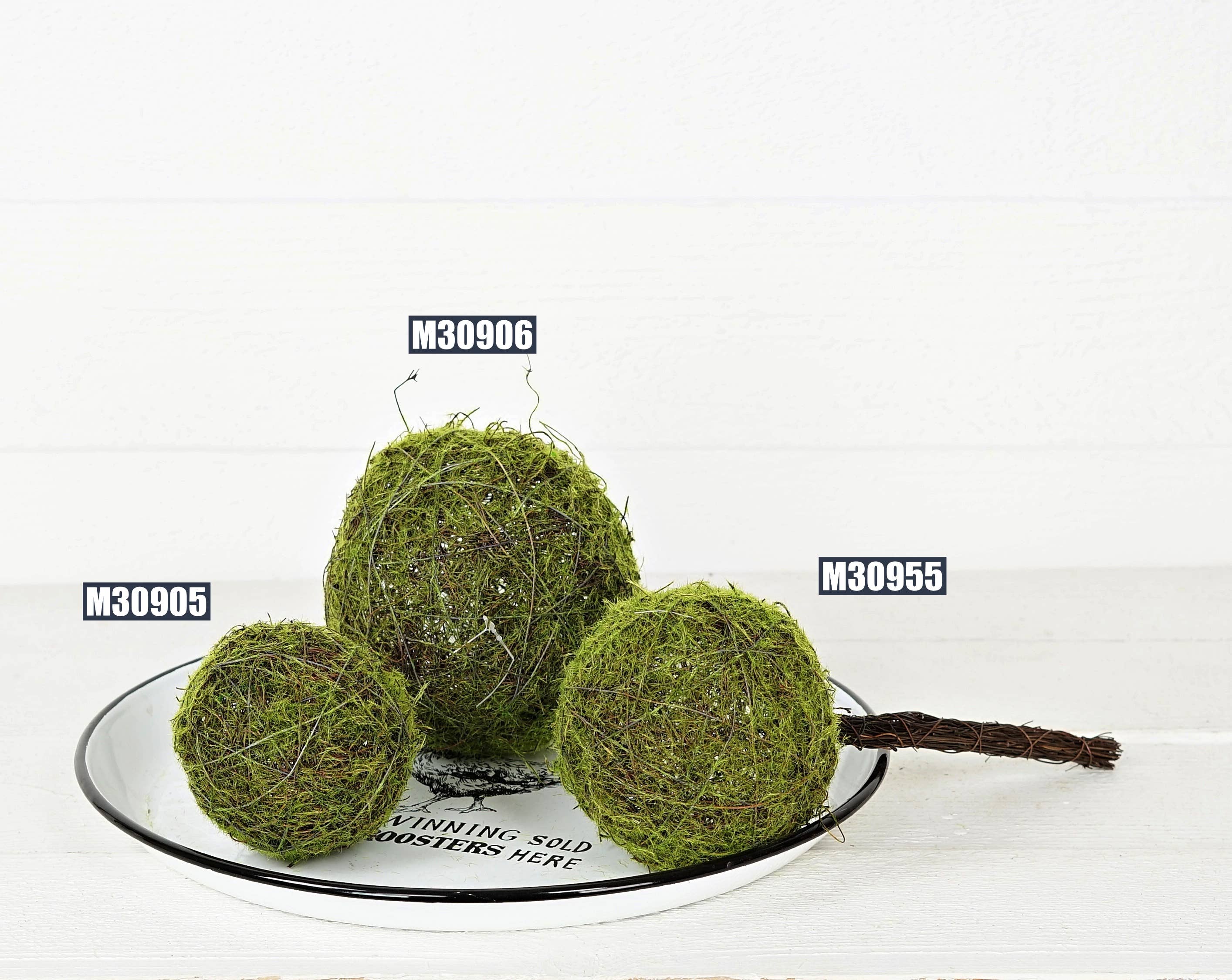 Impressive Enterprises, Inc. - Wholesale Decorative Tabletop Object - M30906- 6in Mossy Twig Ball3