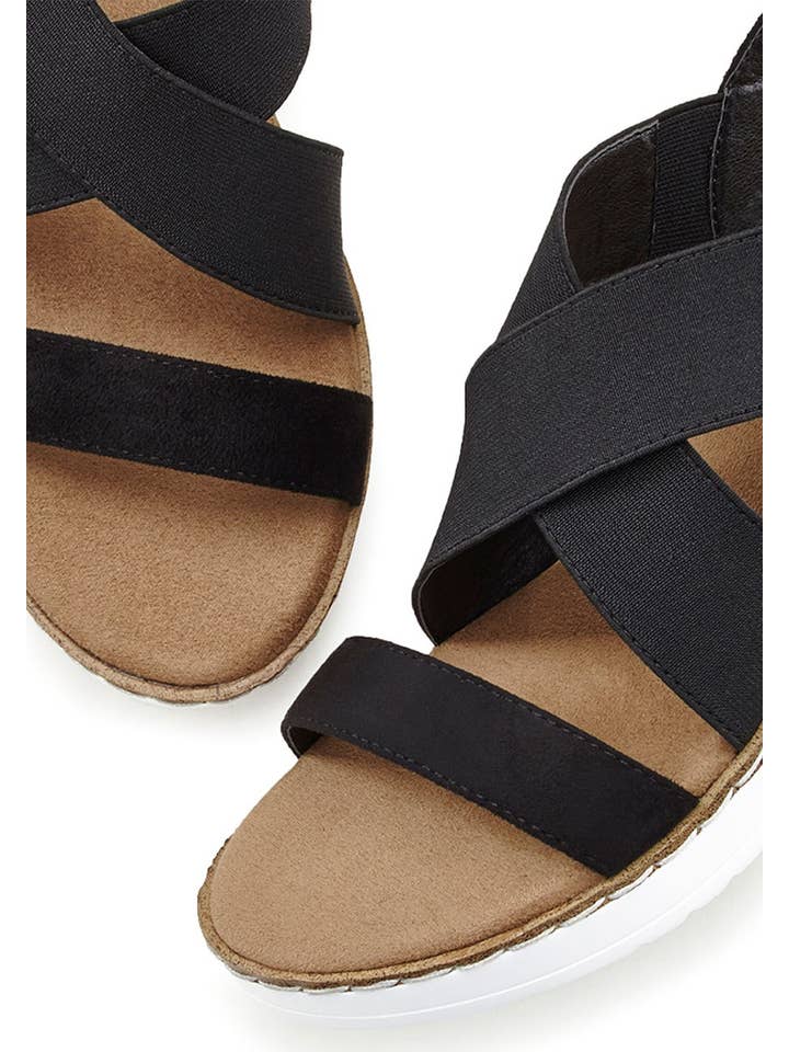 Lascana - Wholesale Sandals - Women's - LASCANA Women's Ankle Strap Wedge Sandals