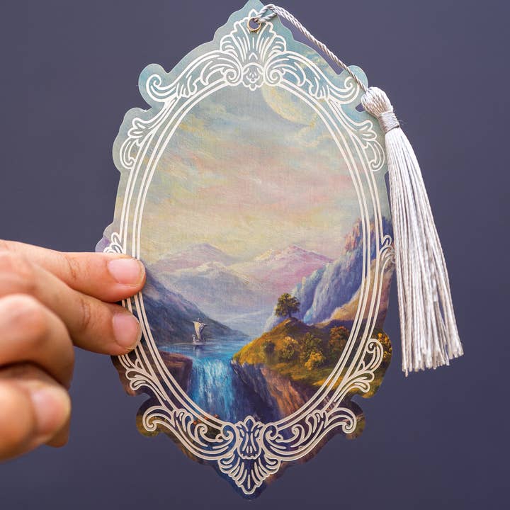 The Bookish Atelier – wholesale Bookmark – The Enchanted Vale Silver Foil Bookmark | Bookish Romantasy