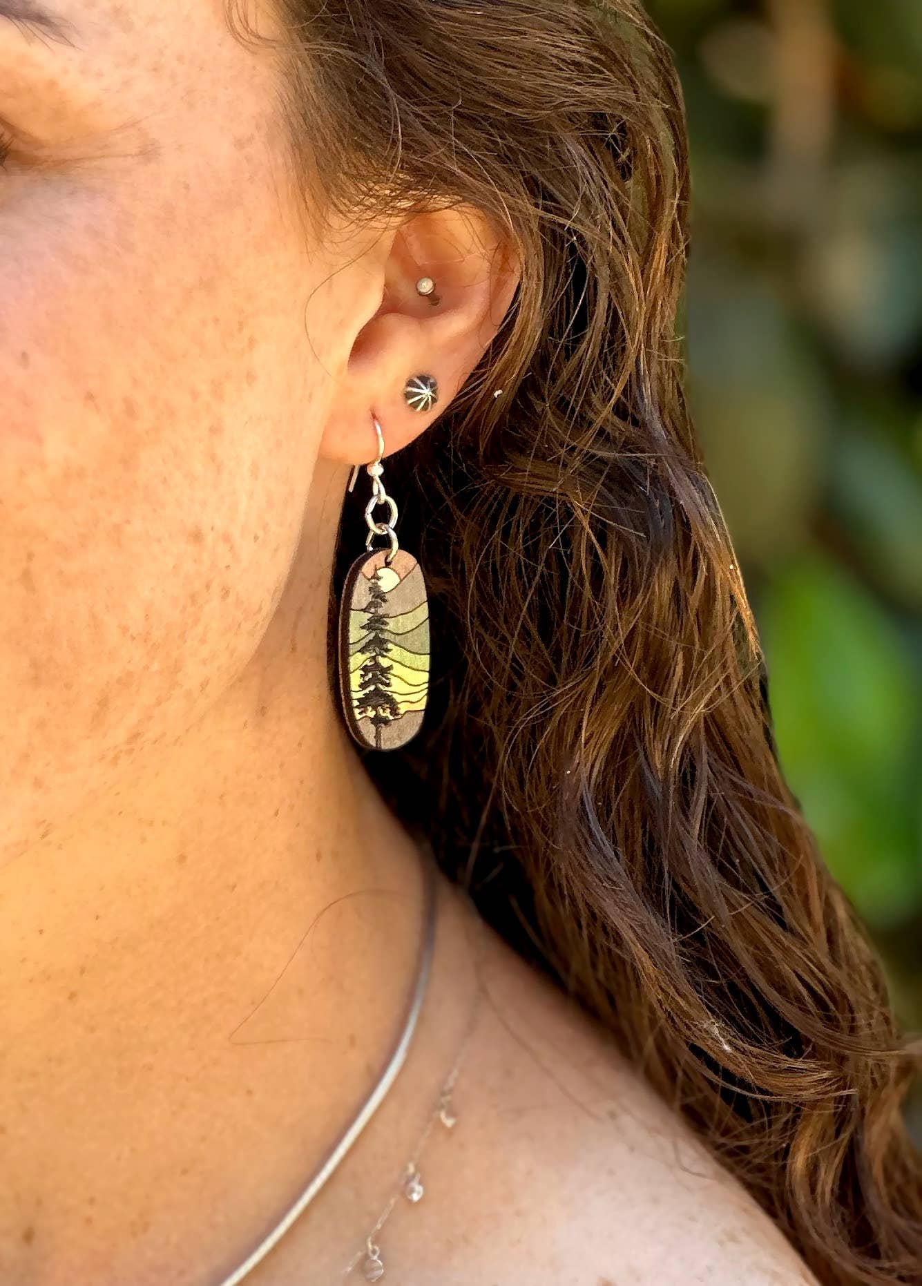 Green Tree Jewelry - Wholesale Dangle Earrings - Lone Pine Blossoms #2146