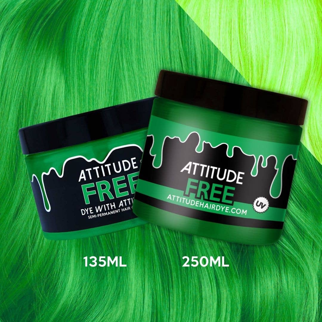 Attitude Hair Dye - Wholesale Hair Dye - Free Uv Green Hair Dye - Vegan, cruelty-free2