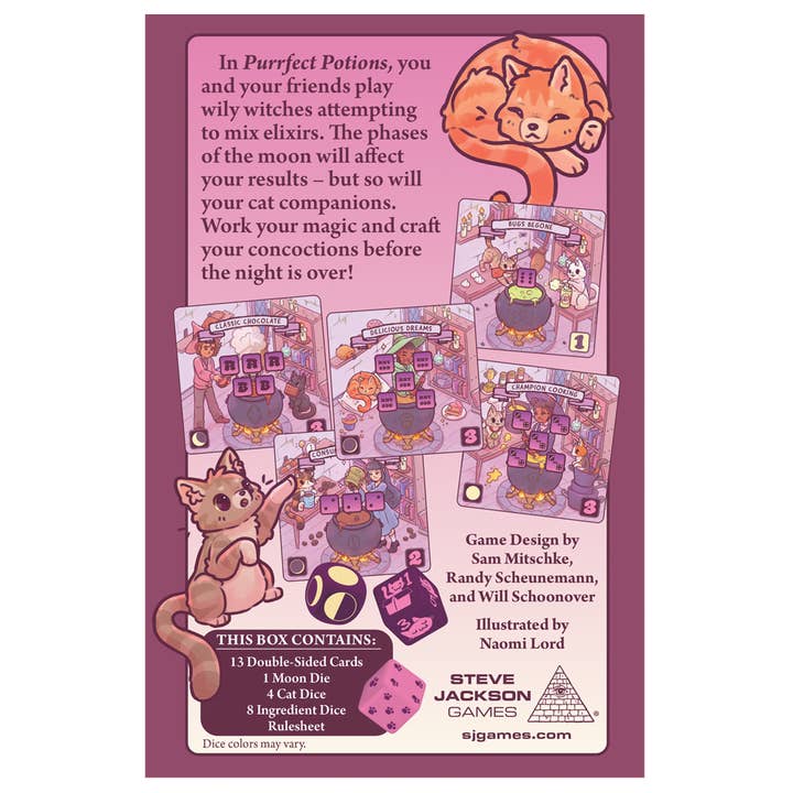 Steve Jackson Games - Wholesale Board Game - Purrfect Potions1