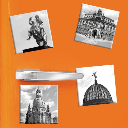 Dresden refrigerator magnet - set of 4 design magnets for wholesale by designersgroup GmbH