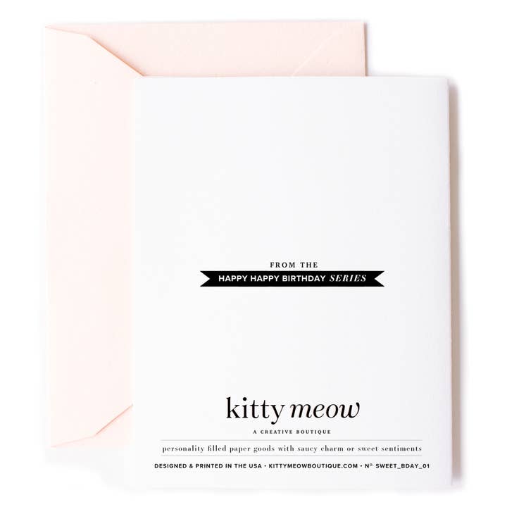 Kitty Meow Boutique - Wholesale Birthday Card - Another Year Graced, Sentimental Birthday Greeting Card Her3