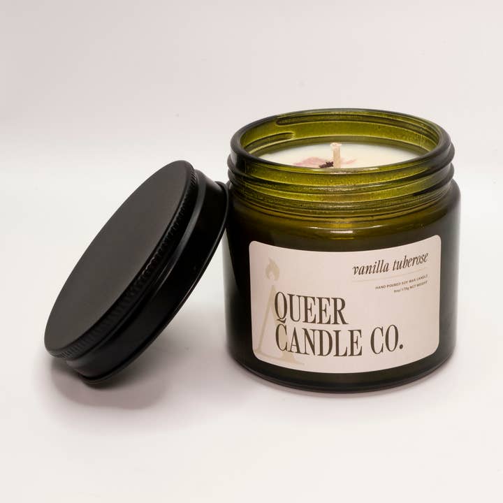 Vanilla Tuberose (NEW 2.26!) for wholesale by Queer Candle Co.