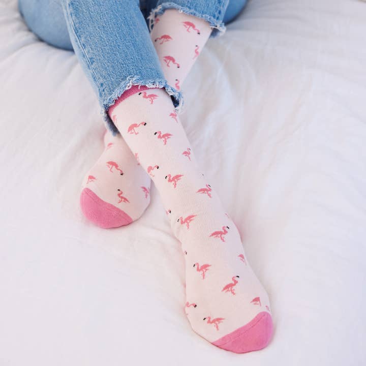 Conscious Step - Wholesale Socks - Unisex - Socks that Protect Flamingos1