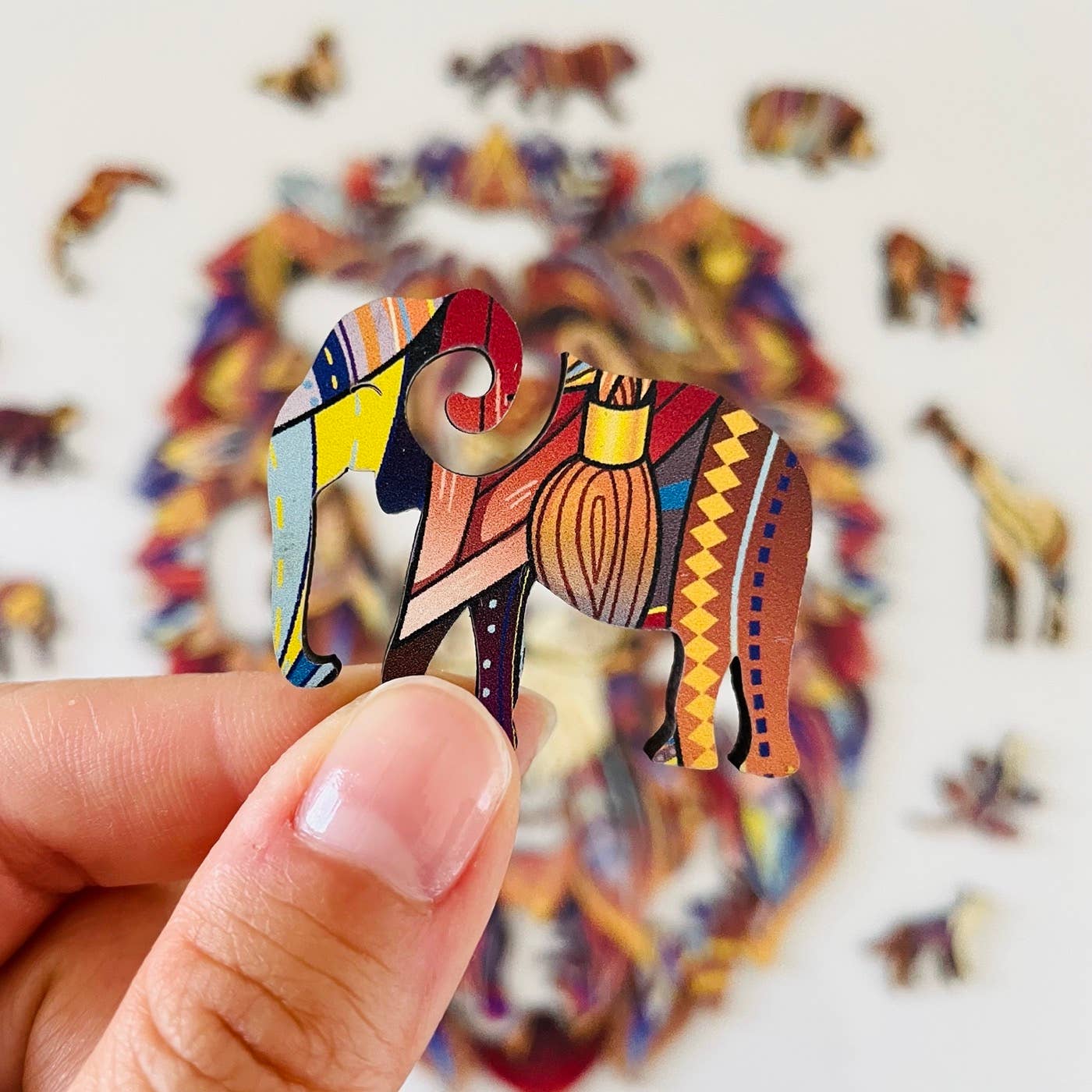 Lubiwood - Wholesale Puzzle - Adult - Mighty Lion Jigsaw A4 Premium Box9