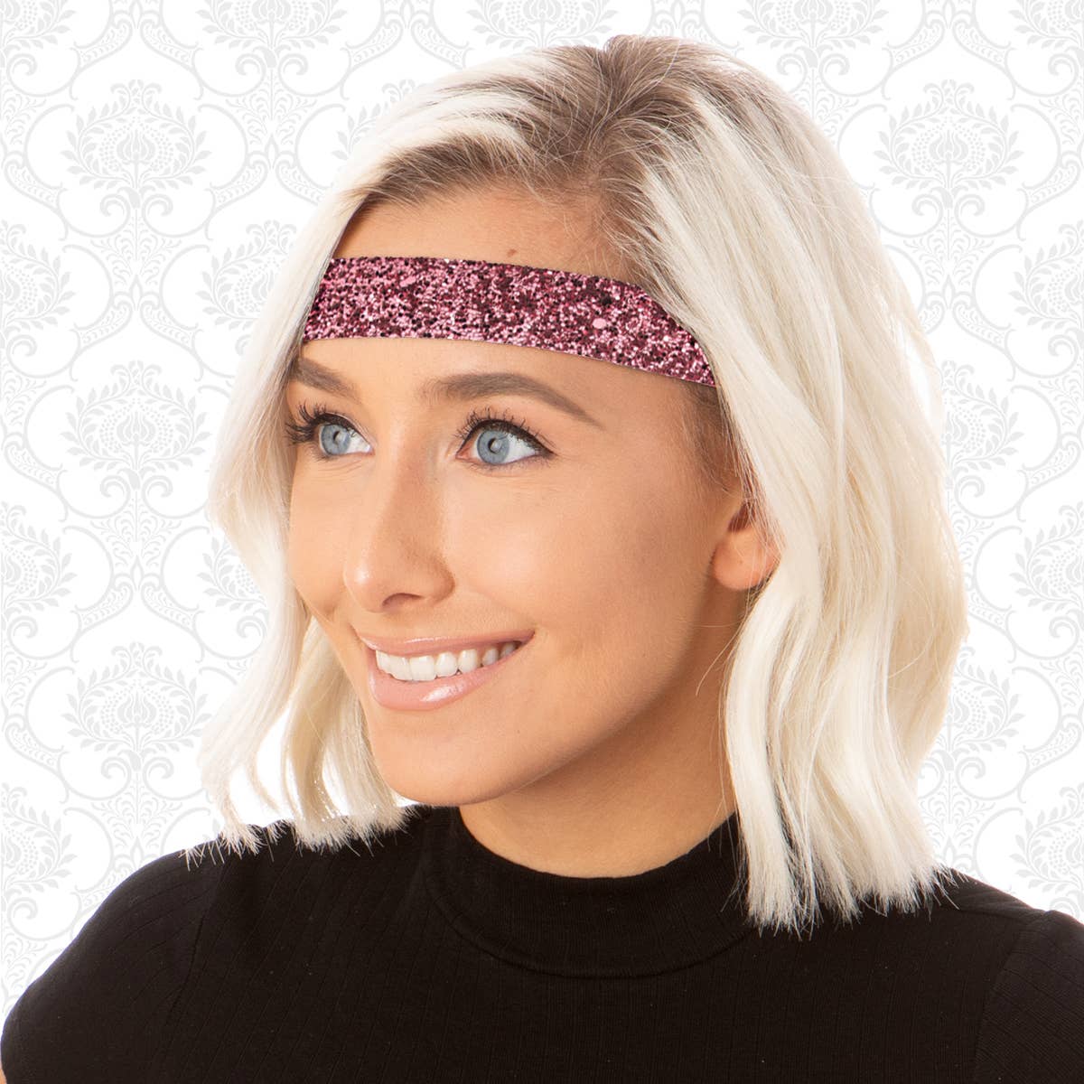 Hipsy - Wholesale Fashion Headband - Women's - Hipsy Adjustable No Slip Wide Bling Glitter Headband21