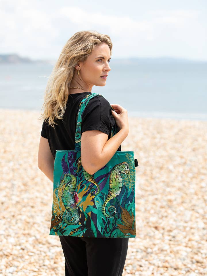 Borsa Tote - Cavalluccio Marino & Stella Marina per la vendita all'ingrosso da parte di Dollyhotdogs