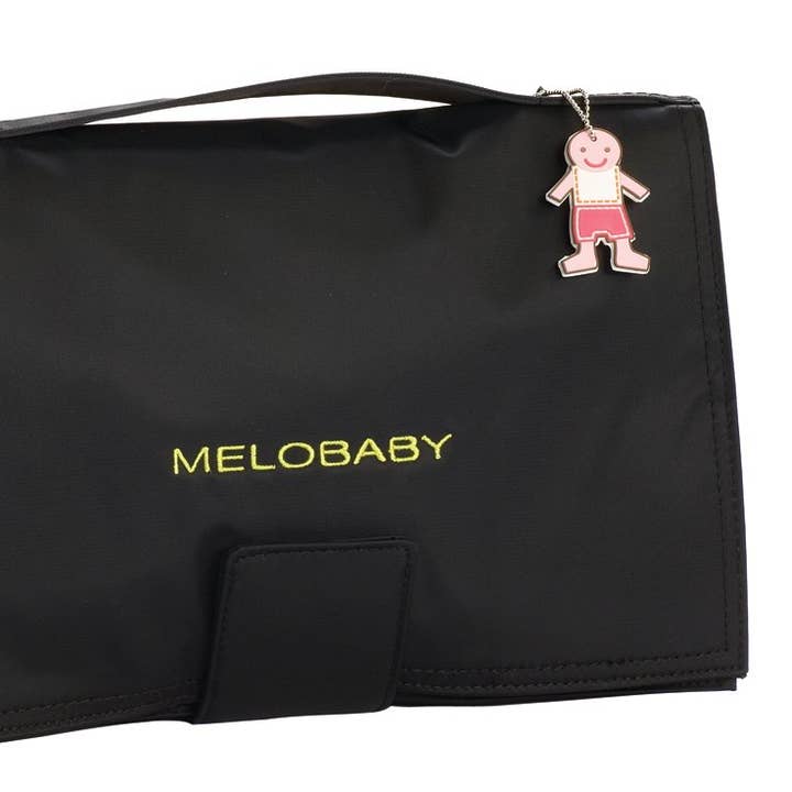 MeloBaby All-In-One Diaper Wallet and Changing Pad - Black for wholesale by Sophie la Girafe by Calisson Toys.