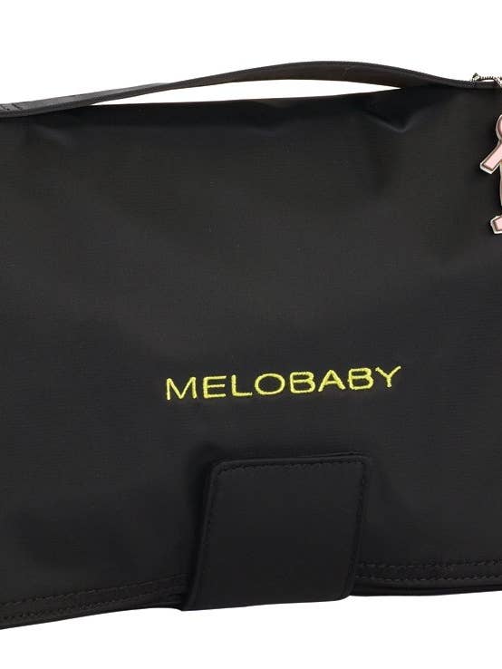 MeloBaby All-In-One Diaper Wallet and Changing Pad - Black for wholesale by Sophie la Girafe by Calisson Toys.