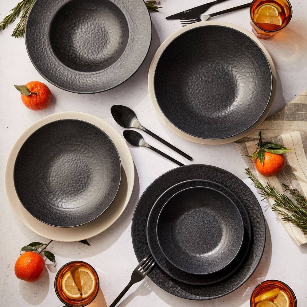 TABLESETTERS LIMITED - Vente Assiette - Assiette à dîner martelée Mesa Ceramics 27 cm3