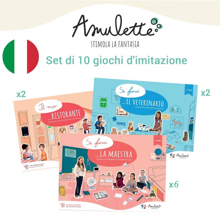 Conjunto de 10 jogos de imitação por atacado de Amulette