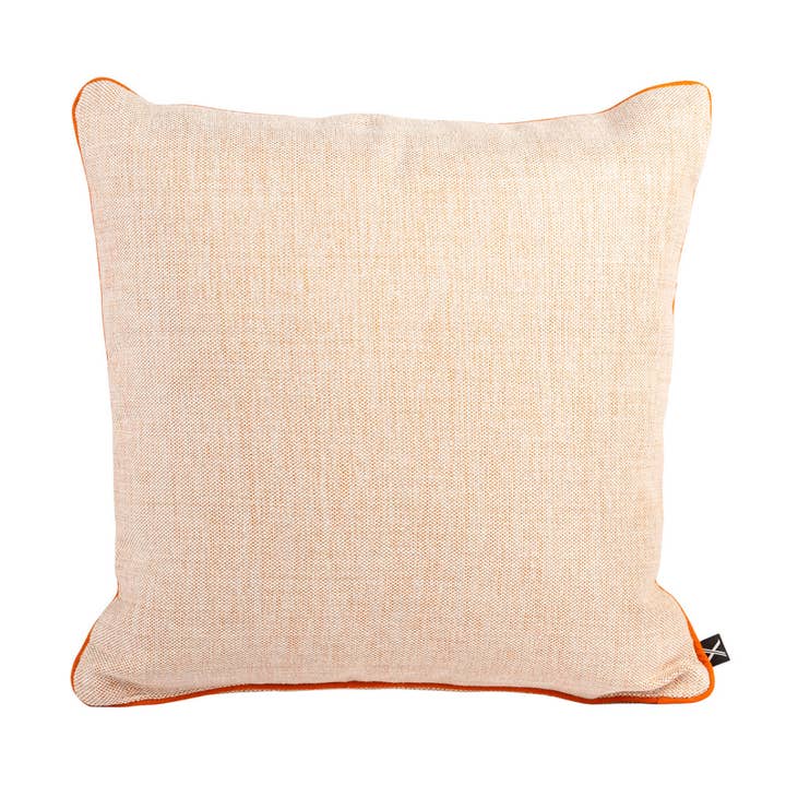 MUDELL Pude 45x45 Orange og hvid med Live for engroshandel hos KUXIN // Home Fashion