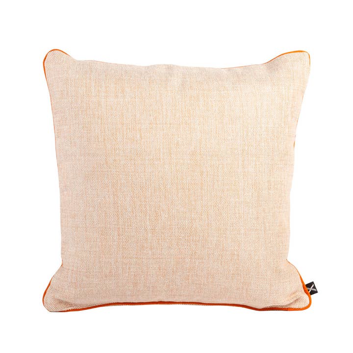 Almohada MUDELL 45x45 naranja y blanco con Live para venta al por mayor de KUXIN // Home Fashion