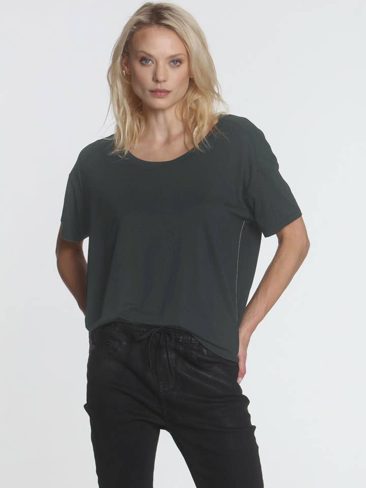 Delila Wide Scoop - Loden for wholesale by Label + Thread