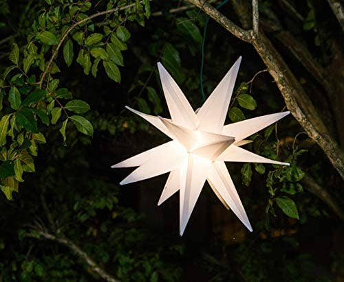 Elf Logic - Vendita all'ingrosso Puntali per albero di Natale - Topper per albero a stella morava da 30,5 cm, modello 2020, nessun montaggio richiesto. Bellissimo topper per albero di Natale con stelle di Natale illuminate in 3D (pieghevole da 30,5 cm, LED)2