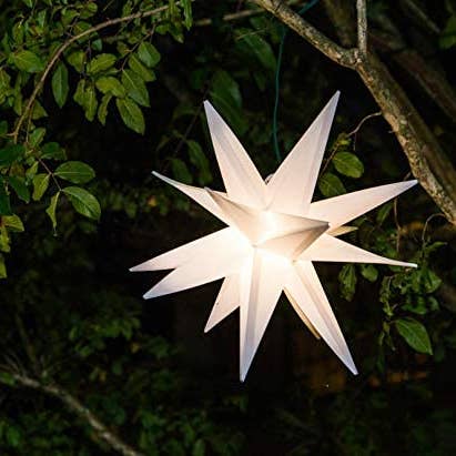 Elf Logic - Vendita all'ingrosso Puntali per albero di Natale - Topper per albero a stella morava da 30,5 cm, modello 2020, nessun montaggio richiesto. Bellissimo topper per albero di Natale con stelle di Natale illuminate in 3D (pieghevole da 30,5 cm, LED)2
