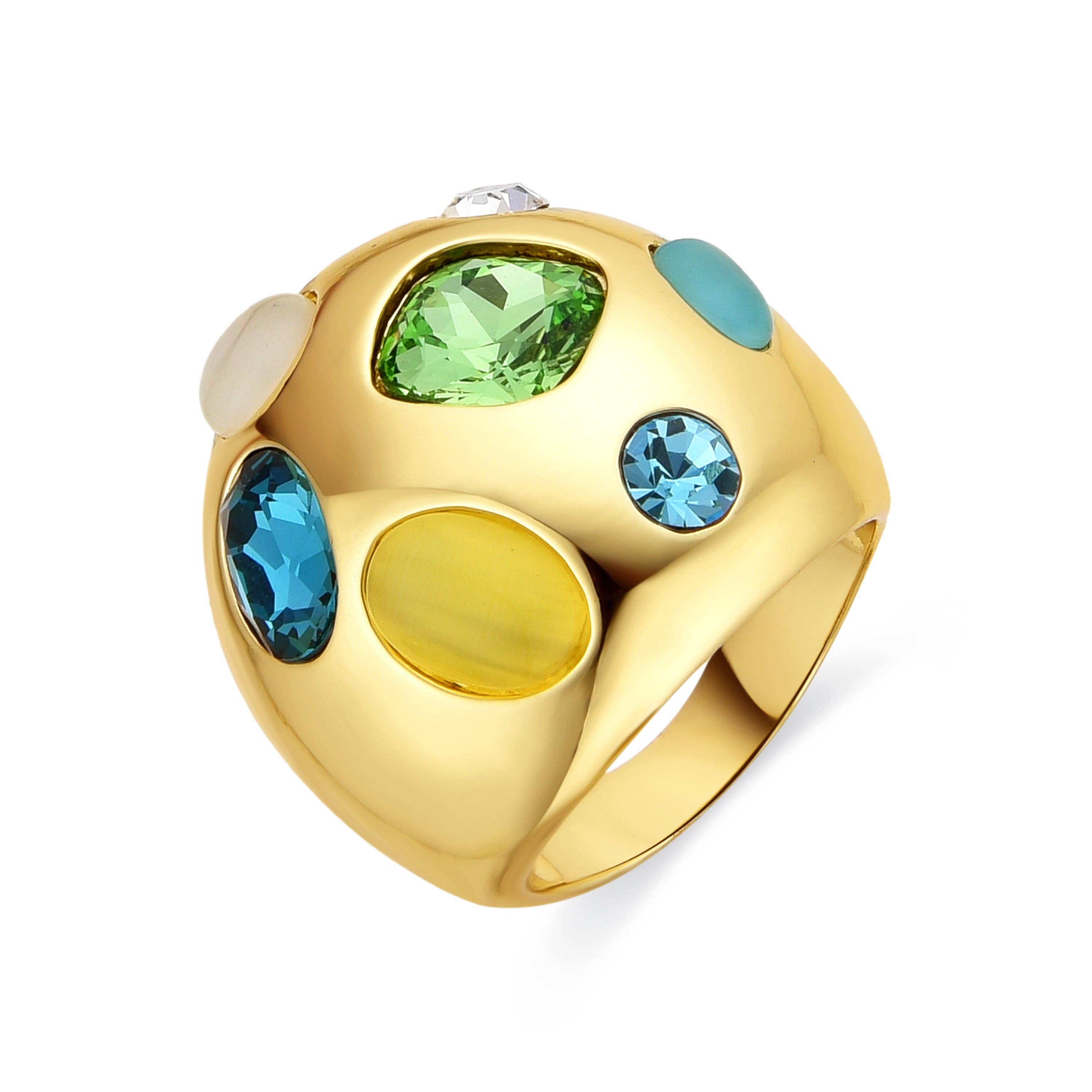 Luxenter - Wholesale Cocktail/Statement Ring - Anillo Luxenter Alik acabado oro 18k0