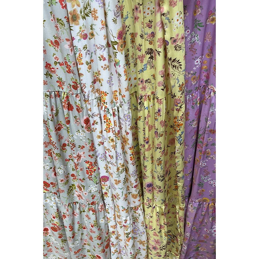 Curve Market - Vente Jupe – femme - JUPE LONGUE VOLANTÉE À IMPRIMÉ FLORAL - GRANDES TAILLES2