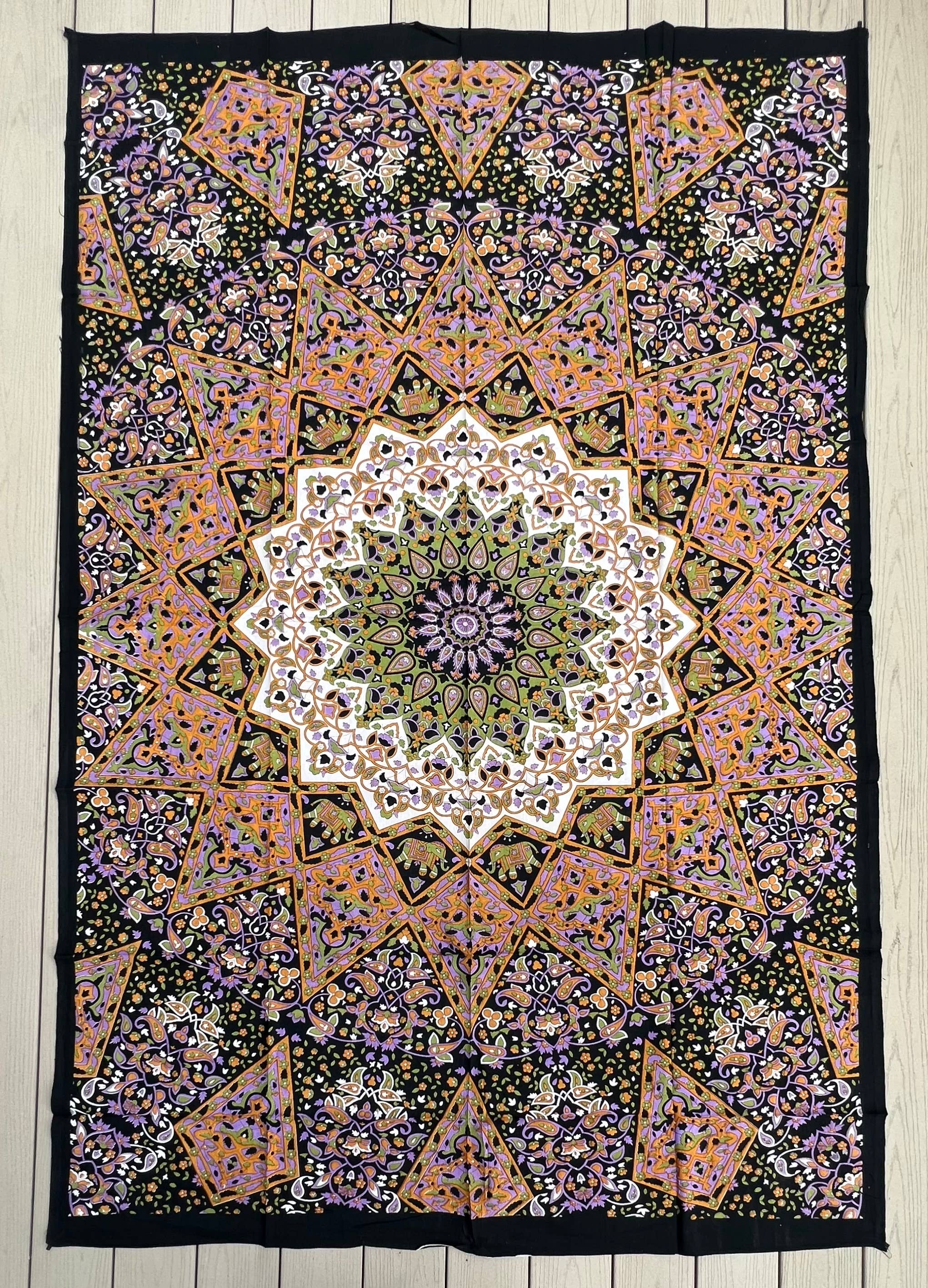 Lungta Imports - Wholesale Tapestry/Textile - Star Elephant Tapestry Wall Hanging Decor 80”X50” 4