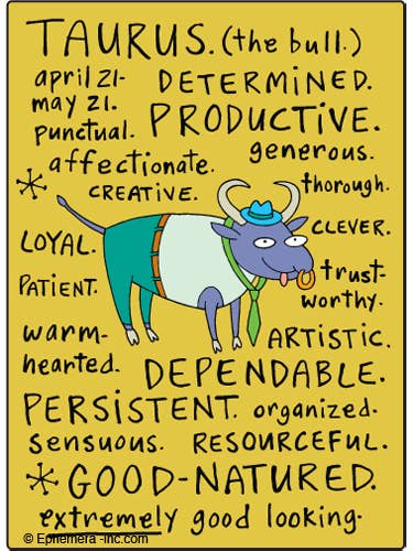 Magnet-Taurus nice Clayboys for engroshandel hos Ephemera