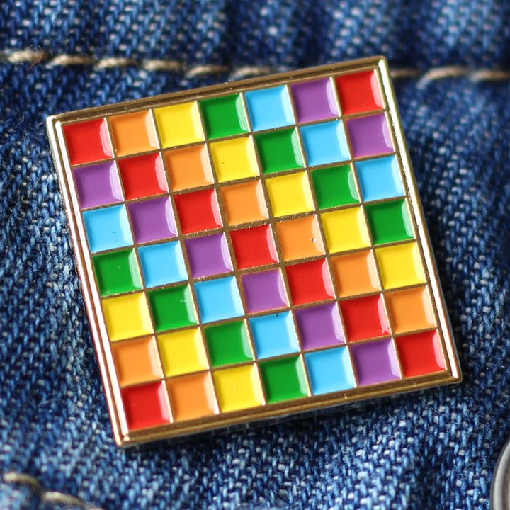 Rainbow LGBT Lapel Pins Guy Pride Flag Enamel Pin for wholesale by Real Sic