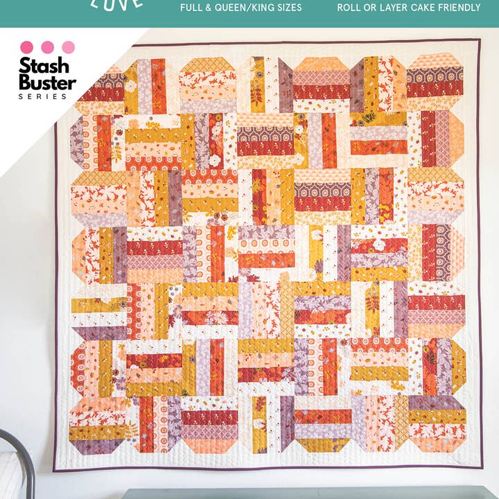 Quilty Love - Wholesale Craft Sewing Kit - Happy Scallops Printed PAPER pattern0