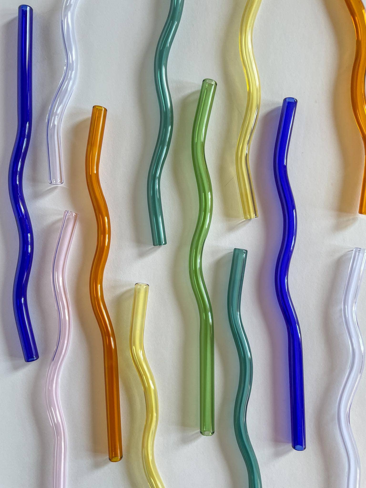 Cheerware - Wholesale Drinking Straw - Wavy Glass Straws4