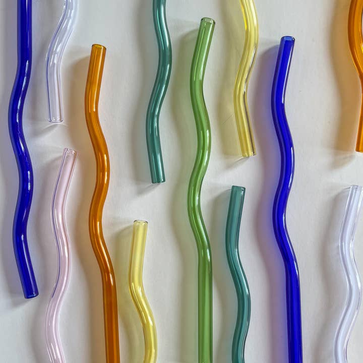 Cheerware - Wholesale Drinking straw - Wavy Glass Straws4