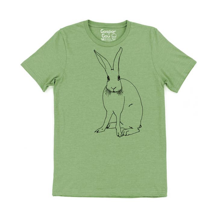 Gaspar Gou - Wholesale Screen Printed T-Shirt - Men's - Funny Bunny Charlie Tee1