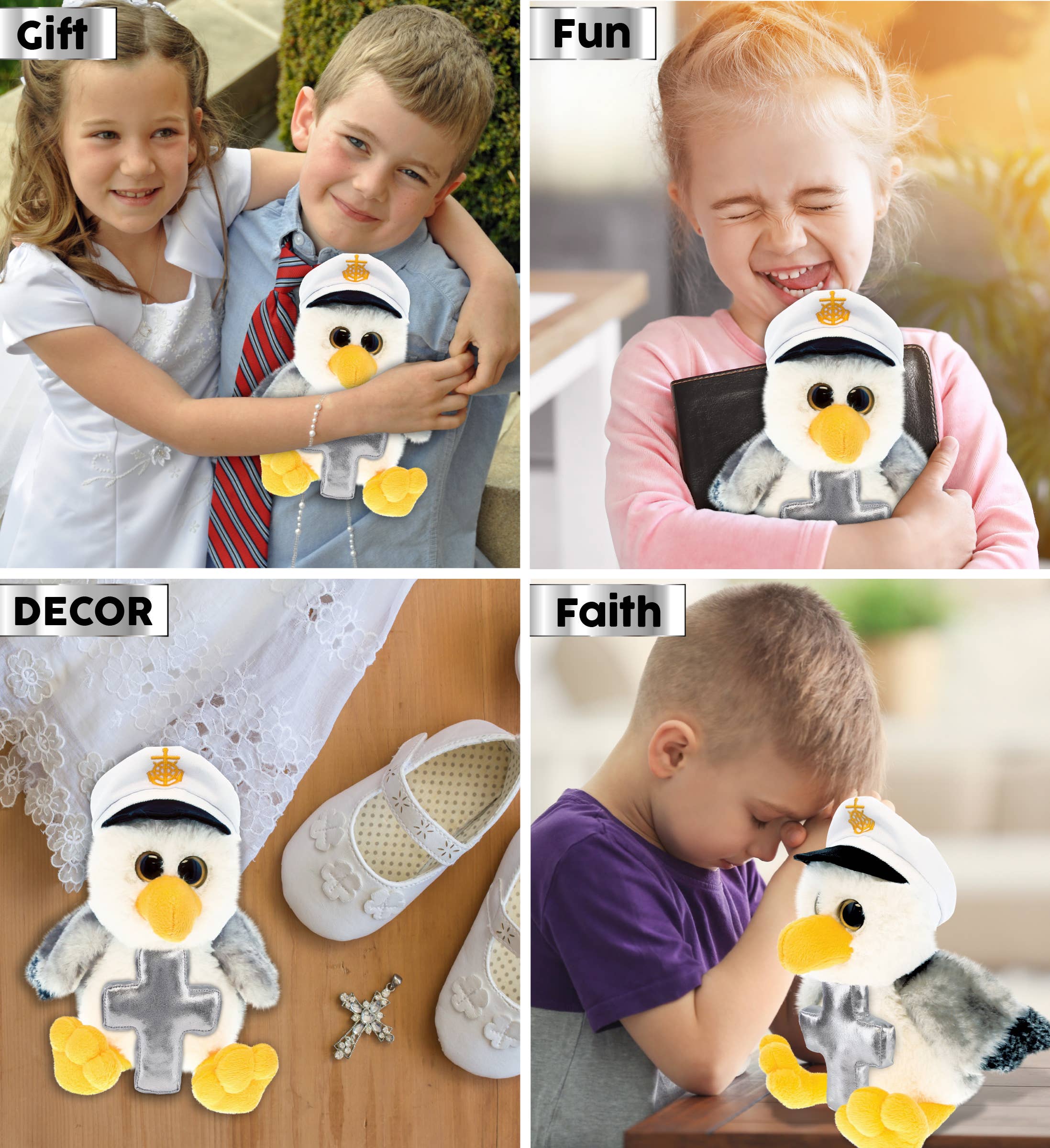 Cota Global - Wholesale Stuffed/Plush Toy - Kids & Baby - Plush Cross - Super Soft Plush - Seagull Sailor3