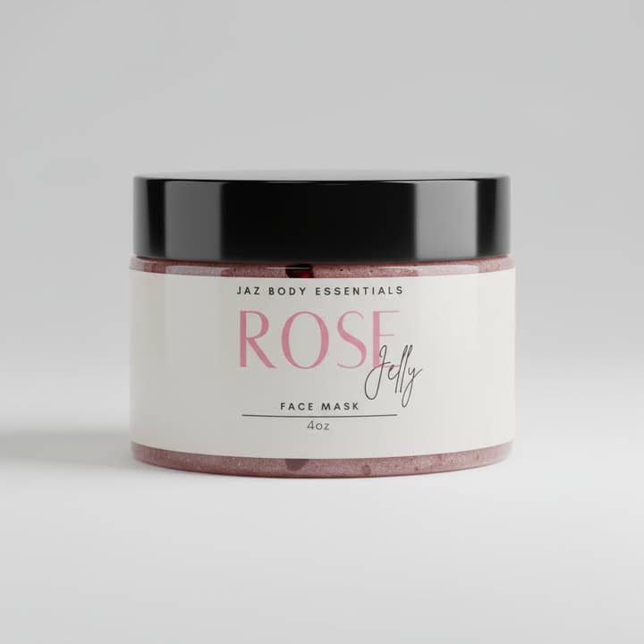Máscara Facial de Geléia de Rosa 113g por atacado de Jaz Body Essentials